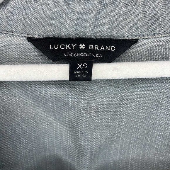 Lucky Brand Gray Chambray Shirt Dress - Picture 6 of 6